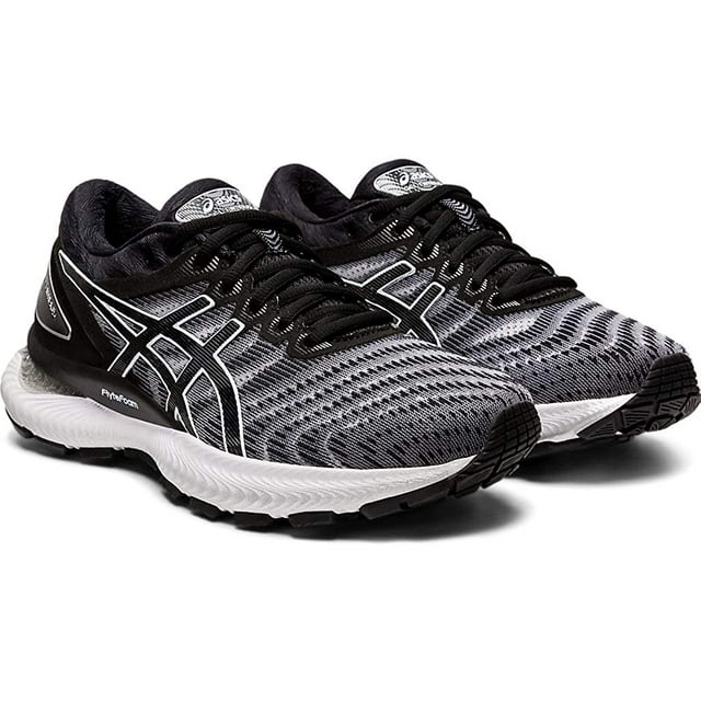 ASICS Chaussures de Course Gel-Nimbus 22 (D) pour Femmes, 11.5W, Blanc/noir
