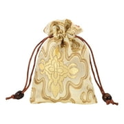 Singing Bowl Storage Bag Dressing Table Handle Pouch Bags Simple Embroidered Travel
