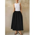 thumbnail image 5 of PRETTYGARDEN Women Maxi Dresses Summer Casual Sleeveless Patchwork Knit Tank Dress Flowy Beach Sundress Long Dress, 5 of 8