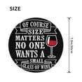 thumbnail image 3 of Disketp Wine Funny Small Mouse Pad 7.9x7.9 Inches,Washable Round Mousepad For Office Laptop Computer,Non-Slip Rubber Base Mouse Pads For Wireless Mouse, 3 of 9