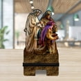 thumbnail image 3 of Designocracy 892088C-DG 6 x 3 x 3 in. Three Kings Nativity Cell Phone Stand Inspirational Decor with Wood Mobile Holder Organizer, 3 of 11