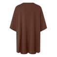 thumbnail image 4 of Short Sets Women 2 Piece Outfits Oversized T-Shirts Pocketed Cotton Shorts Matching Sets Sleepwear For Women, 4 of 8