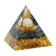 thumbnail image 2 of Pirámide De Orgón Decoración Pirámide de orgonita de 6 cm, piedra de cristal de peridoto, chakra de energía de orgonita curativa (I) Likrtyny Libre de BPA, 2 of 3