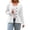White, variant on Women's V-neck Cardigan Sweater Long-sleeved Cinched Waist Knitted Top