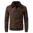 thumbnail image 4 of Men's Heavyweight Winter Multi-Pocket Casual Jacket with Faux Fur Collar Zipper Coat, Stylish Outerwear for Cold Weather, 4 of 17