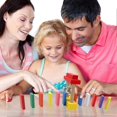 thumbnail image 4 of 200 Pcs Domino Bricks Kids Rainbow Colored Building Blocks Kits Early Educational Wooden Toys Children Christmas Gift, 4 of 4