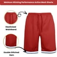 thumbnail image 3 of Men's 5-Pack Lightweight Breathable Moisture Wicking Mesh Shorts, 3 of 6