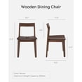thumbnail image 2 of EYYTHUNG Farmhouse Wood Dining Chairs Set of 4, Mid Century Modern Wooden Dining Chairs, Armless Kitchen Chairs for Living Room Side Chair, Brown, 2 of 6