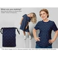 thumbnail image 5 of oneOone Polyester Spandex Navy Blue Fabric Geometric Sewing Craft Projects Fabric Prints By Yard 56 Inch Wide, 5 of 5