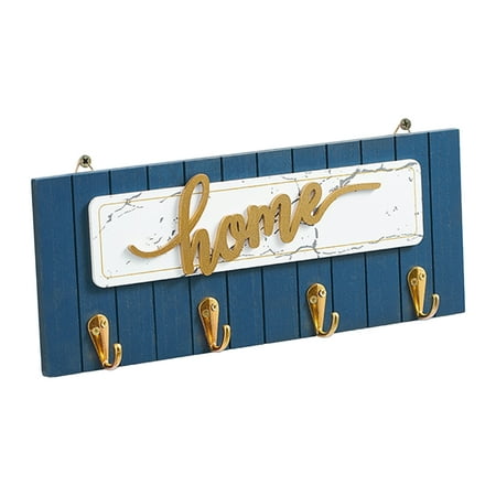

RUNOLIG Wood Key Hook Holder Wall Hanging Organizer For Our Sweet Home