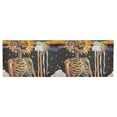 thumbnail image 6 of Yayeee Kitchen Valance Rod Pocket 54" x 18" Living Room Window Curtain, Bright Skeleton, 6 of 6