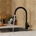 thumbnail image 2 of Black kitchen faucet, 2 of 5