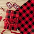 thumbnail image 6 of AllWays Plaza 30 Inch Jumbo Reversible Plaid Christmas Wrapping Paper - 30 Inch x 100 Feet Jumbo Roll Black and Red Plaid Wrapping Paper for Christmas, Birthday, Wedding, Baby Shower, Holiday, 6 of 13