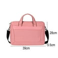 thumbnail image 2 of Expansion Computer bag Laptop bag Computer bag Portable shoulder belt briefcase - Pink, 2 of 5