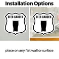 thumbnail image 3 of Beer Garden (5 Pack) 4 inch X 4 inch Shield Shaped Heavy Duty 3.2 mil Vinyl Decals Weather Resistant Made in the USA, 3 of 5
