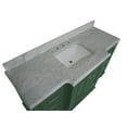 thumbnail image 3 of Nantucket 60" Single Bathroom Vanity with Sage Green Cabinet and Carrara Marble Top, 3 of 6