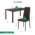 thumbnail image 4 of Juego De Comedor 4 Sillas y Mesa De Vidrio Templado Lexus marron 5, 4 of 8