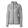 thumbnail image 2 of Women's Cutter & Buck Gray Gonzaga Bulldogs Rainier Eco Insulated Puffer Full-Zip Jacket, 2 of 3