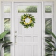 thumbnail image 4 of Puleo International 24" Artificial Daisy Floral Spring Door Wreath with Lemons, Multicolor, 4 of 5