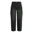 thumbnail image 4 of Madden NYC Women's Straight Leg Skater Jeans, 29" Inseam, Sizes 00-18, 4 of 5