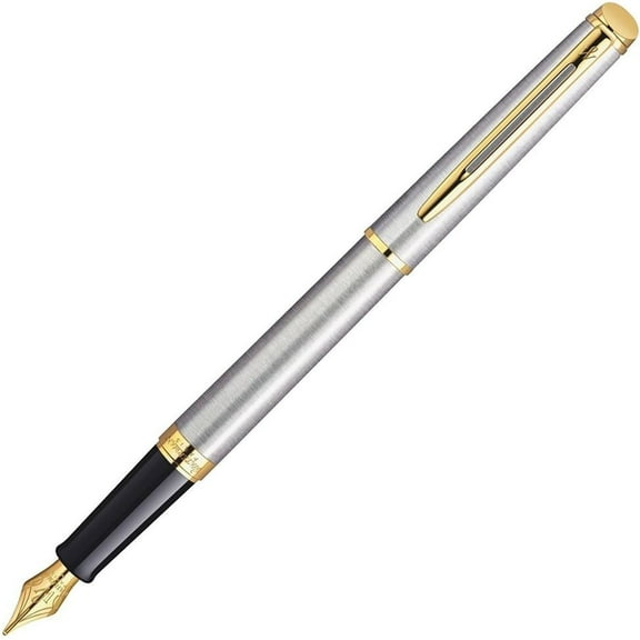 Waterman S0920330 Hemisphere Stainless Steel GT Fountain Pen, Medium