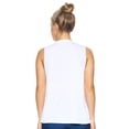 thumbnail image 3 of Expert Brand USA-Made Women's Siro Casual Raw Edge Muscle Tee, White, 2XL, 3 of 6