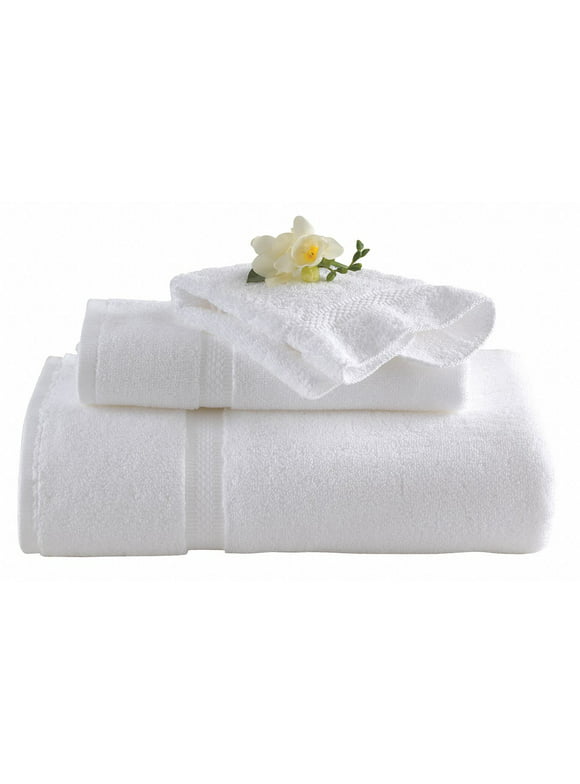 5 Star Hotel Collection Wash Towel,13 x 13 In,White,PK48  7132201