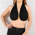 thumbnail image 6 of 2026 Adjustable Hands Free Shower Towel Bra For Women, Wrap Around Bath Towel With Neck Strap, Quick Dry Microfiber Drying After Shower, Black L, 6 of 6