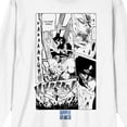 thumbnail image 7 of Saturday AM Apple Black Manga Page Sano Punching Adult White Long Sleeve Tee - XL, 7 of 7