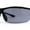 All Black, variant on Xloop Mens Wrap Futuristic Half Rim Mirror Sport Sunglasses All Black