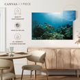 thumbnail image 5 of Elephant Stock Sea Turtle In Maui Wall Art - Horizontal Canvas Wall Art - Living Room Wall Decor - Animal Canvas - Teal And Turquoise Decor - 12" x 8", 5 of 8