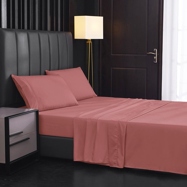 Bedding sheets, solid color brushed sheets, bed kasa home textile bed on four sets