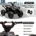 thumbnail image 4 of BeesClover 12V Electric Kids Ride on ATV, Battery Powered 4-Wheeler with Music, LED Lights, Remote Control, Treaded Tires, and High/Low Speed Modes – for Boys and Girls, 4 of 8