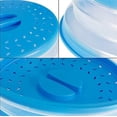 thumbnail image 2 of Microwave Cover, Retain Food Nutrients with Collapsible Microwave Cover, Space-saving Design, Fits Most Plates and Bowls, Dishwasher-safe, Bpa-free Silicone & Plastic for Everyday, 2 of 5