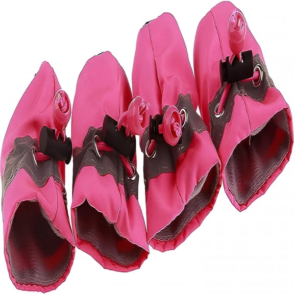 GASTROPOD Dog Shoes for Hot Pavement, Soft Socks for Small Dogs Cats Booties for Walking Prevent Scratching Pink Size 5