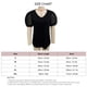 thumbnail image 3 of Top con cuello en V y manga abullonada,Top con cuello en V para mujer Blusa con manga abullonada y cuello en V Camiseta con cuello en V para mujer creada magistralmente, 3 of 3