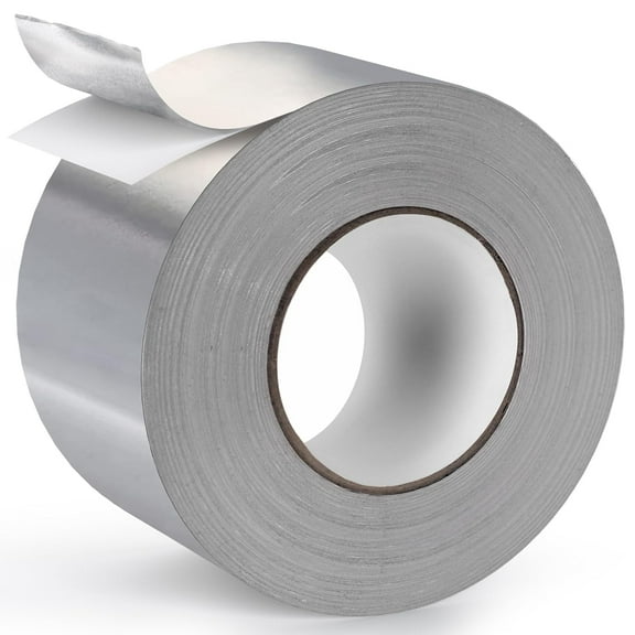 Scheam Thick Aluminum Foil Wide Tape High Temp Heavy Duty 2 inch 65 Feet Silver for Dryer Vent Hose Air Duct,HVAC Ductwork Insulation,Heat Reflective