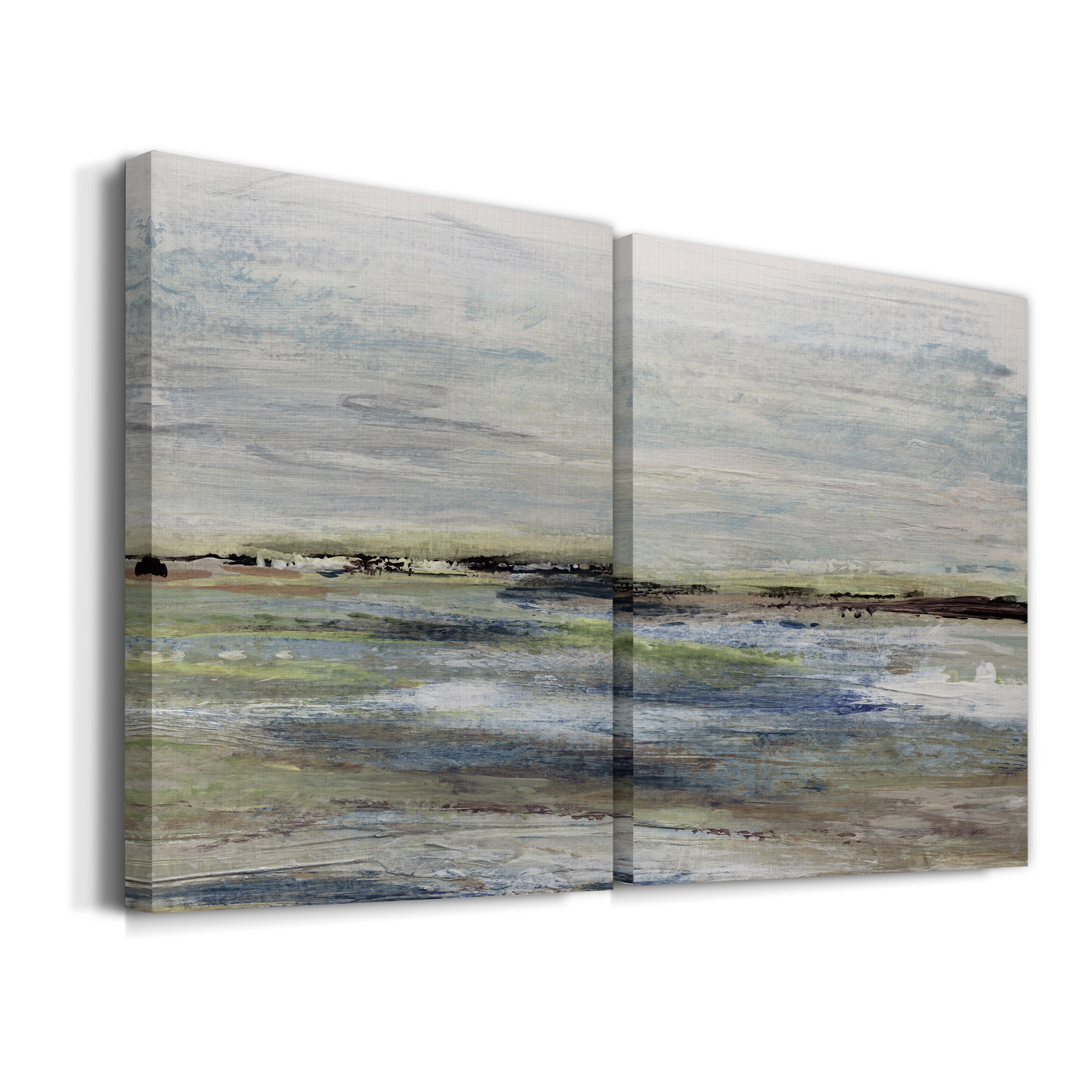 Wetlands I Premium Gallery Wrapped Canvas - Ready to Hang - Set of 2 - 40 x 60 Each