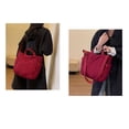 thumbnail image 4 of Weloille Large Capacity Shoulder Bag 1 Piece, Thickened Fabric Reinforced Stitching, Water Resistant Spacious Compartments, Portable Tote Bag for Travel Work Shopping Outdoor Activities, 4 of 8