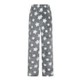 thumbnail image 6 of Busydd Boys' Pants 4-15 Years Winter Warm Fuzzy Unisex Pants Fashion Star Print Little Girls Clothes Comfortable Casual Elastic Waist Tween Girl Clothing 4-5 Years, 6 of 6