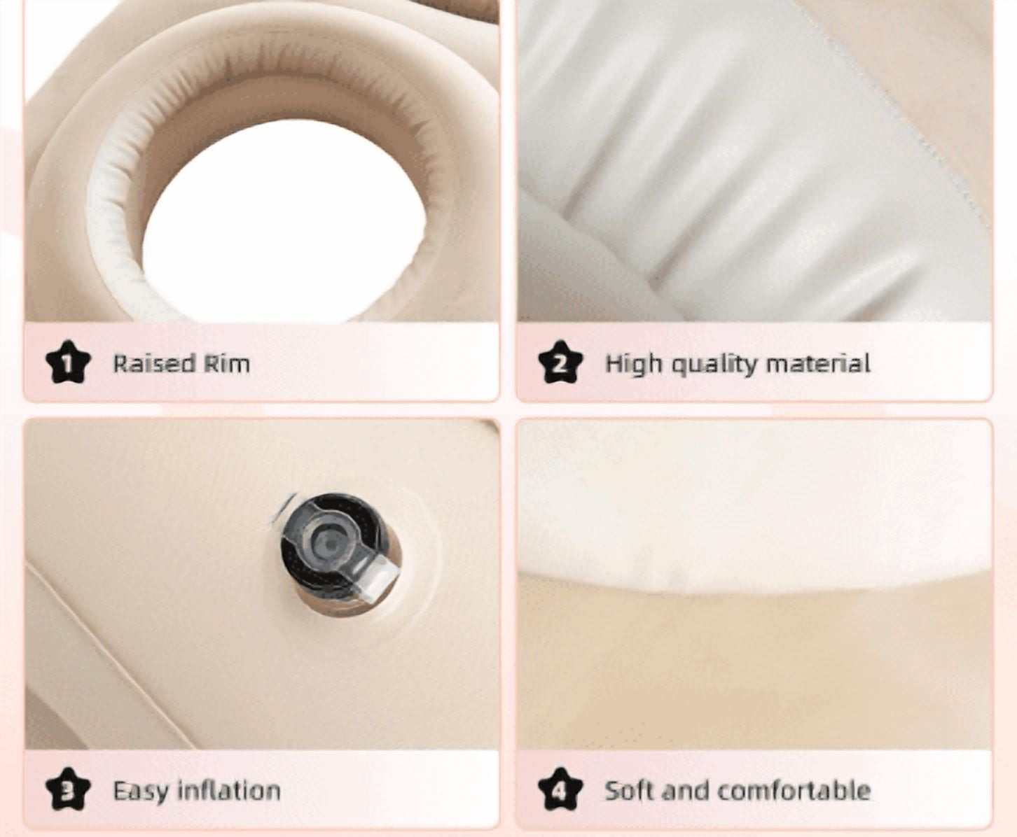 Inflatable Pregnancy Pillow, Pregnant Woman's Abdominal Hole Full Body Inflatable Bed Abdominal Mattress, Prone Pregnancy Pillow - Pregnant Woman's Swimming Pool Float