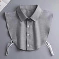 thumbnail image 3 of Col Détachable Adulte Faux Col Revers Simple Boutonnage Faux Col Sangle Ajustable Couleur Unie Col d'Affaires Bureau Travail Faux Col de Chemise, 3 of 8