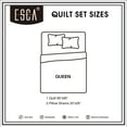 thumbnail image 4 of ESCA Modern Flowers Polyester Quilt Bedspread Coverlet, Queen Reversible (3 Piece), 4 of 5