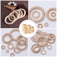 thumbnail image 7 of Unfinished Wood Craft Rings - 100pcs DIY Jewelry Supplies, 7 of 7
