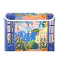 thumbnail image 7 of Yayeee Collapsible Cube Storage Bin with Lid Fabric Closet Decorative Basket with Handles, Blue Window, 7 of 7