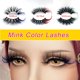 thumbnail image 2 of Volumen de color Pestañas postizas suaves naturales Pestañas postizas para maquillaje dramático Cosplay Pestañas de color de visón 8-25 mm hola suerte  unisex, 2 of 2