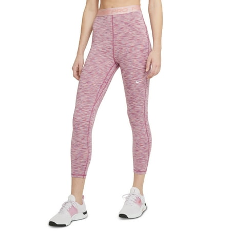 Nike Women's Pro Rainbow Space Dye High Waist 7/8 Leggings Pink Size X-Large