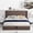 Coffee, variant on Full Size Bed Frame with Lift Up Storage, Corduroy Upholstered Platform Bed with Wingback Headboard, No Box Spring Needed, Hydraulic Storage, Orange