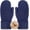 Navy, variant on Winter Gloves for Men Wool Warm Fleece Thick Womens Thermal Stretchy Knit Mittens for Cold Weather Elastic