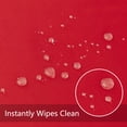 thumbnail image 2 of Mantel Obstal redondo de 60 pulgadas, rojo, impermeable y resistente al aceite, 2 of 8